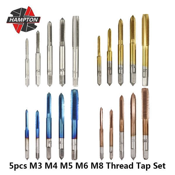 hampton 5pcs m3 m4 m5 m6 m8 right hand screw tap drill bit set metric thread tap hss plug straight fluted machine
hampton 5pcs m3 m4 m5 m6 m8 right hand screw tap drill bit set metric thread tap hss plug straight fluted machine