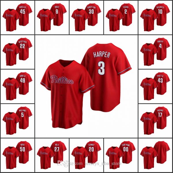 philadelphia phillies #3 bryce harper 17 rhys hoskins 27 aaron nola men women youth custom red replica alternate jersey, Blue;black
philadelphia phillies #3 bryce harper 17 rhys hoskins 27 aaron nola men women youth custom red replica alternate jersey, Blue;black