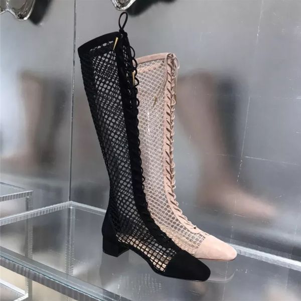 ins fashion knee-high women boots cut-outs summer shoes woman chunky heels gladiator cross-tied botas mujer invierno 2020, Black
ins fashion knee-high women boots cut-outs summer shoes woman chunky heels gladiator cross-tied botas mujer invierno 2020, Black