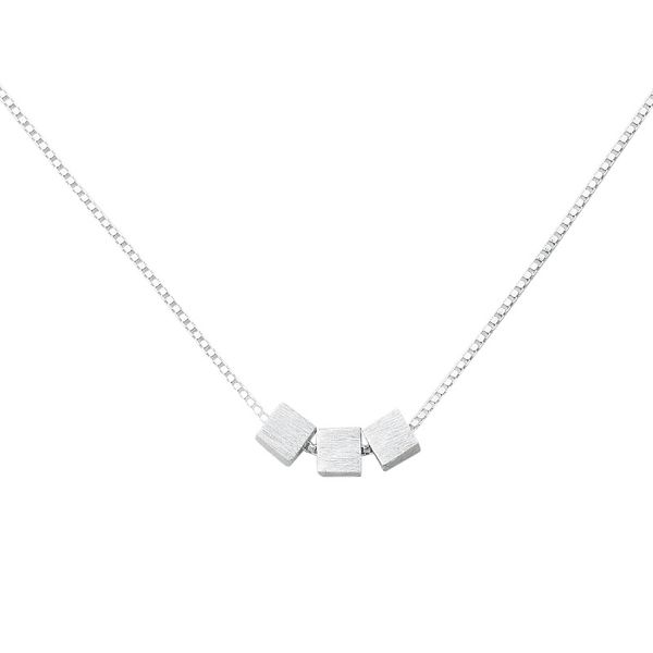 gaku square necklace simple and generous clavicle chain female personality fashion 2020, Silver
gaku square necklace simple and generous clavicle chain female personality fashion 2020, Silver
