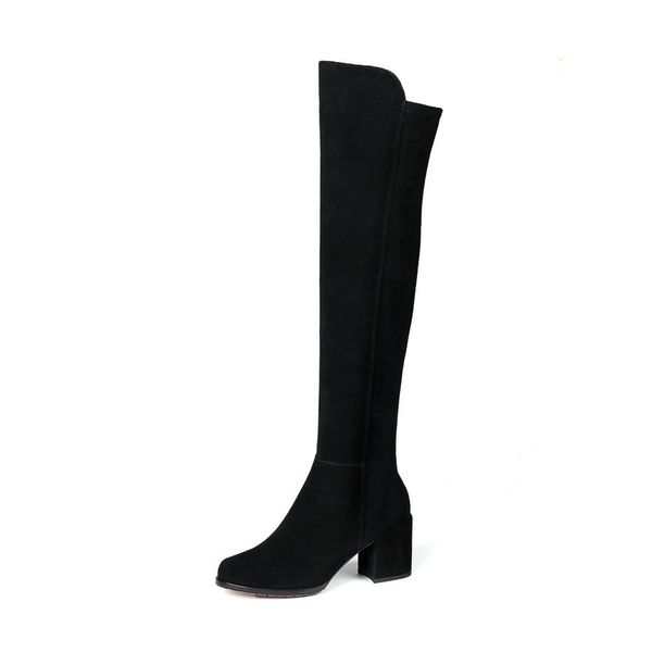 women autumn winter warm knee high boots party basic shoes woman suede leather rouned toe high heels boots, Black
women autumn winter warm knee high boots party basic shoes woman suede leather rouned toe high heels boots, Black