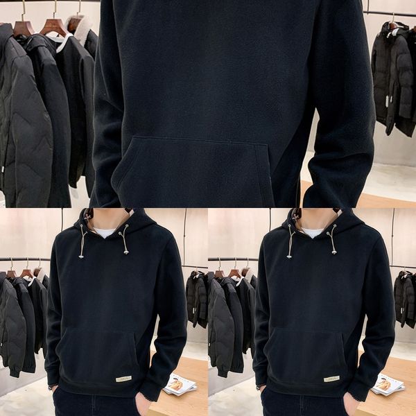 2020 autumn new men's long sleeve hooded sweater trendy loose solid color hoodie men's fashion pullover pullover pullovercoat pull, Black
2020 autumn new men's long sleeve hooded sweater trendy loose solid color hoodie men's fashion pullover pullover pullovercoat pull, Black