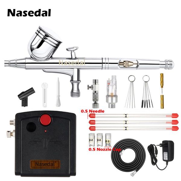 nasedal auto-sfunction airbrush compressor 0.3mm dual-action airbrush nt-66b kit for nail art model/cake/car painting
nasedal auto-sfunction airbrush compressor 0.3mm dual-action airbrush nt-66b kit for nail art model/cake/car painting