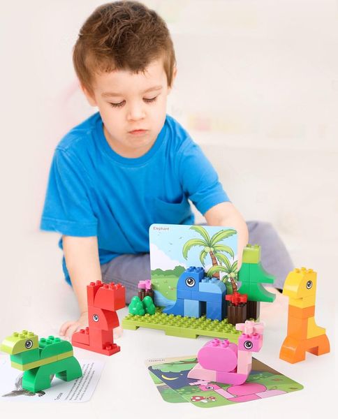 58pcs zoo friends cards building blocks various of animal creative assembly toys for boys and girls educational gift 09
58pcs zoo friends cards building blocks various of animal creative assembly toys for boys and girls educational gift 09