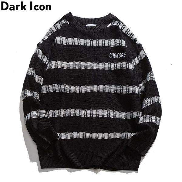 men's sweaters round neck striped sweater men oversized preppy style pullover color block knitwear man, White;black
men's sweaters round neck striped sweater men oversized preppy style pullover color block knitwear man, White;black