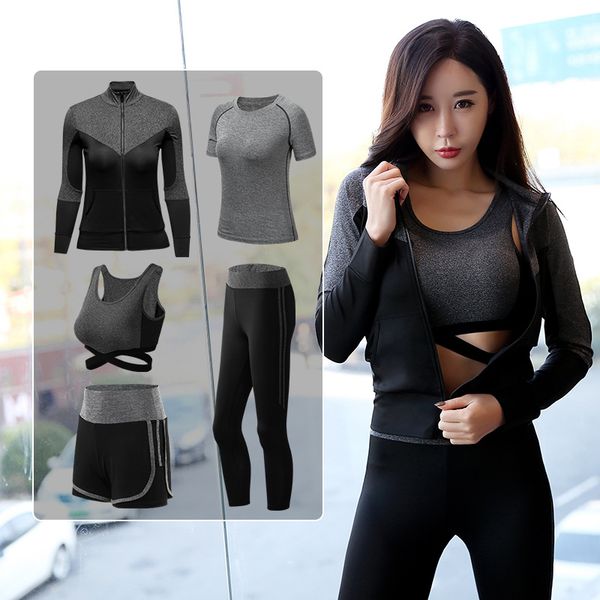 5pcs women seamless yoga set workout sport wear gym clothing short/long sleeve crop high waist leggings sports bra suit, White;red
5pcs women seamless yoga set workout sport wear gym clothing short/long sleeve crop high waist leggings sports bra suit, White;red