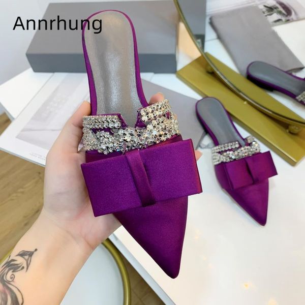 slippers pointed toe satin woman flat heel cover cut-out jeweled crystal rhinestone bowtie outwear mules women, Black
slippers pointed toe satin woman flat heel cover cut-out jeweled crystal rhinestone bowtie outwear mules women, Black
