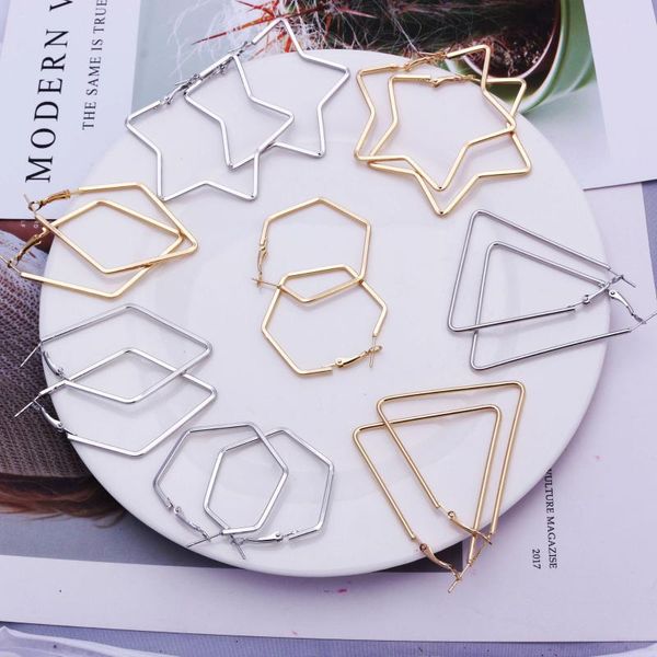 fashion geometric rhombus square exaggerated big earrings woman silver colour gold rose gold earrings nightclub party jewelry, Golden;silver
fashion geometric rhombus square exaggerated big earrings woman silver colour gold rose gold earrings nightclub party jewelry, Golden;silver