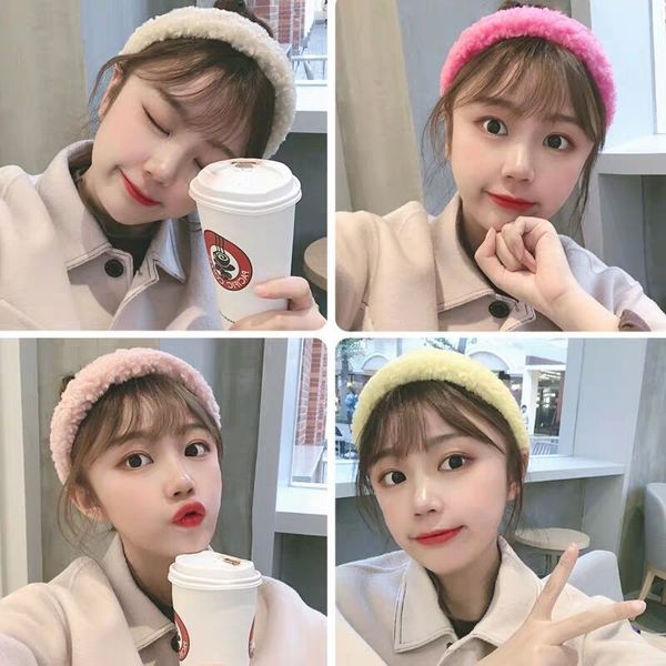hair bun maker warm lambs wool bands ins candy-colored large rims headband autumn and winter plush velvet band south korea h, Brown
hair bun maker warm lambs wool bands ins candy-colored large rims headband autumn and winter plush velvet band south korea h, Brown