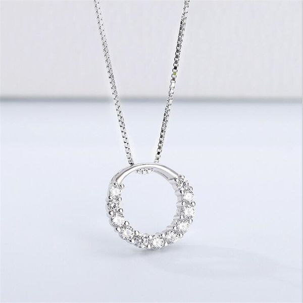ins selling simple fashion jewelry 925 sterling silver round cut white clear 5a cubic zircon promise women wedding bridal necklace gift
ins selling simple fashion jewelry 925 sterling silver round cut white clear 5a cubic zircon promise women wedding bridal necklace gift