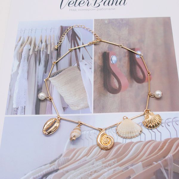 chokers fashion choker necklace for women 2021 shell conch pendant overgild chains jewelry accessories, Golden;silver
chokers fashion choker necklace for women 2021 shell conch pendant overgild chains jewelry accessories, Golden;silver