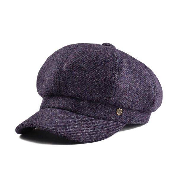 wholesale twill woolen newsboy cap purple tweed beret women lady hat eight panel female girl boina with lined 314, Blue;gray
wholesale twill woolen newsboy cap purple tweed beret women lady hat eight panel female girl boina with lined 314, Blue;gray