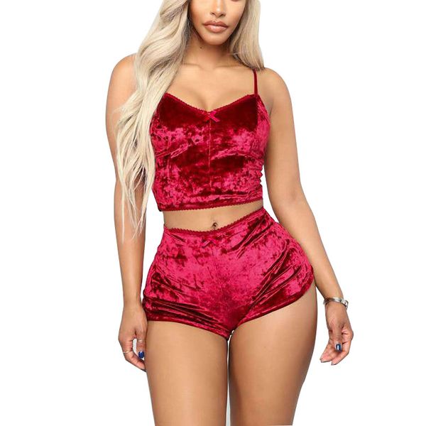 women two piece swimsuit v neck pajamas set ladies underwear suit summer vest shorts sets female beach bikini swimwear 050609
women two piece swimsuit v neck pajamas set ladies underwear suit summer vest shorts sets female beach bikini swimwear 050609