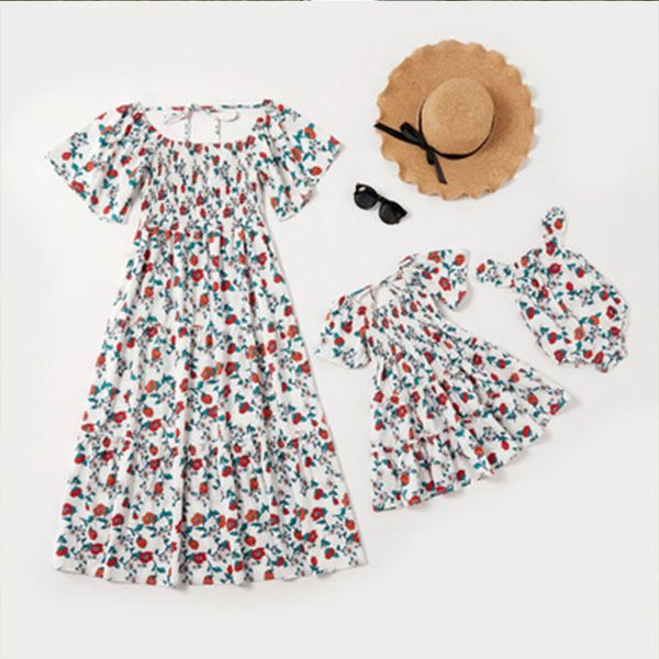 floral print family dress summer mother daughter long dresses mom girls family matching outfits parent-child clothes, Blue
floral print family dress summer mother daughter long dresses mom girls family matching outfits parent-child clothes, Blue