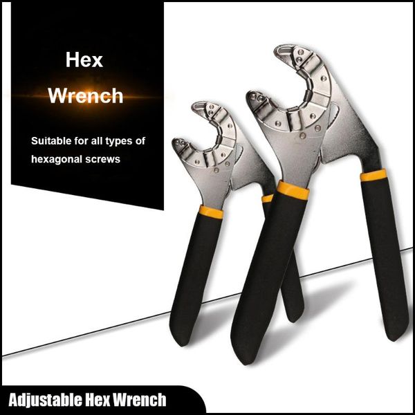 universal multifunctional hex wrench adjustable external hexagon wrench for bathroom kitchen appliances
universal multifunctional hex wrench adjustable external hexagon wrench for bathroom kitchen appliances