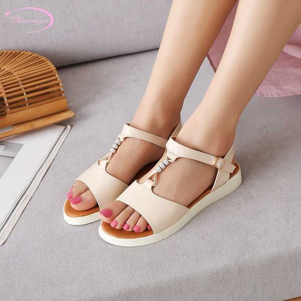 simple casual style summer sandals fashion crystal belt buckle platform beige pink blue flat with women's shoes big size, Black
simple casual style summer sandals fashion crystal belt buckle platform beige pink blue flat with women's shoes big size, Black