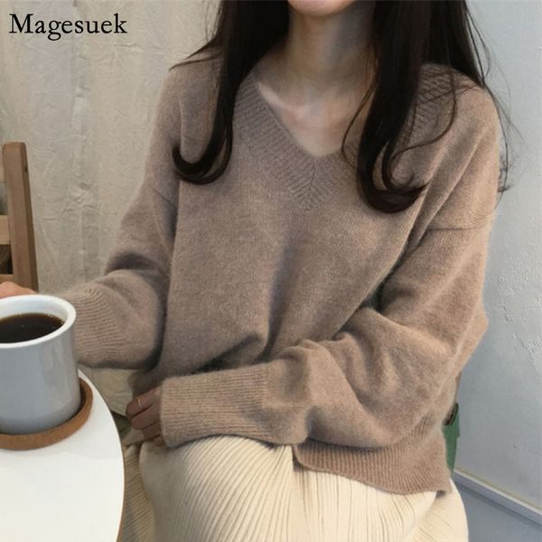 2020 fashion autumn winter sweater women loose v-neck pullover oversized sweater casual loose slim vintage knitted 11027, White;black
2020 fashion autumn winter sweater women loose v-neck pullover oversized sweater casual loose slim vintage knitted 11027, White;black
