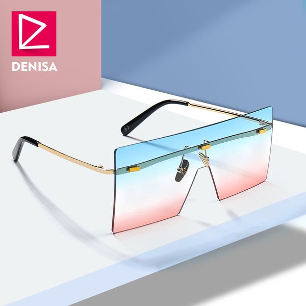 denisa shield oversized sunglasses women men trendy glasses vintage square rimless sun glasses uv400 lunette soleil homme g18076, White;black
denisa shield oversized sunglasses women men trendy glasses vintage square rimless sun glasses uv400 lunette soleil homme g18076, White;black