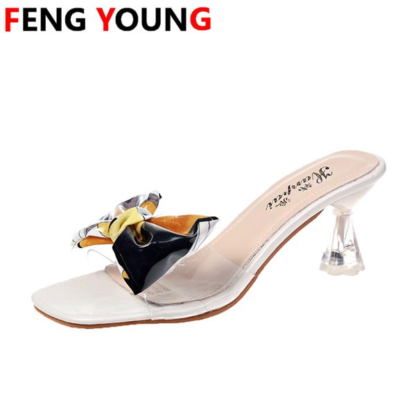 women shoes colorful bow knot summer transparent mules ladies slippers slides slippers peep toe square high heels shoes woman, Black
women shoes colorful bow knot summer transparent mules ladies slippers slides slippers peep toe square high heels shoes woman, Black
