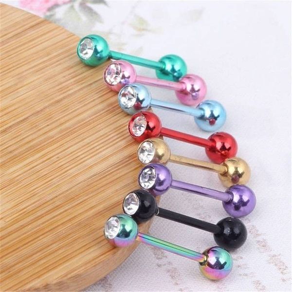 8pc colored steel ball straight tongue nail double-headed ball dumbbell nipple nail human body piercing jewelry nipple nail, Silver
8pc colored steel ball straight tongue nail double-headed ball dumbbell nipple nail human body piercing jewelry nipple nail, Silver