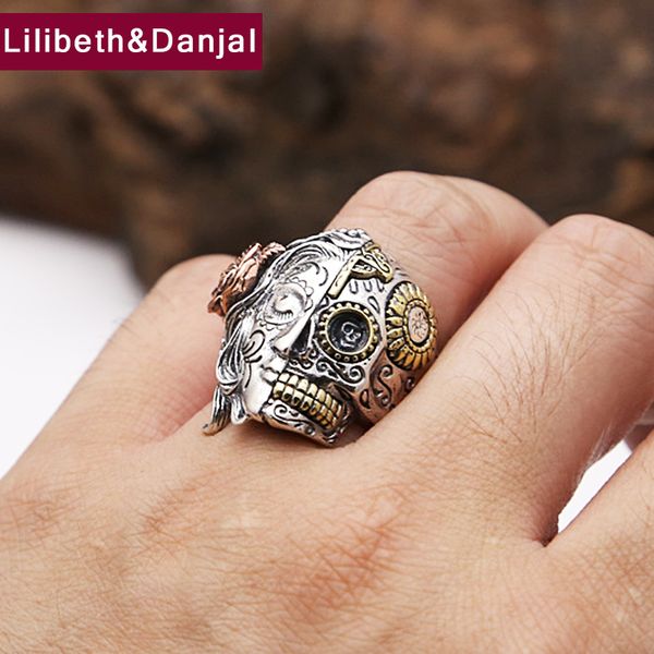 finger ring 100% real 925 sterling silver two face devil skull vintage friendship rings infinity women men jewelry punk gr5, Golden;silver
finger ring 100% real 925 sterling silver two face devil skull vintage friendship rings infinity women men jewelry punk gr5, Golden;silver