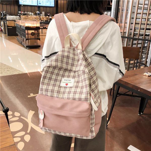 korean version of the campus small fresh schoolbag female junior high school high school college student backpack canvas girl 
korean version of the campus small fresh schoolbag female junior high school high school college student backpack canvas girl