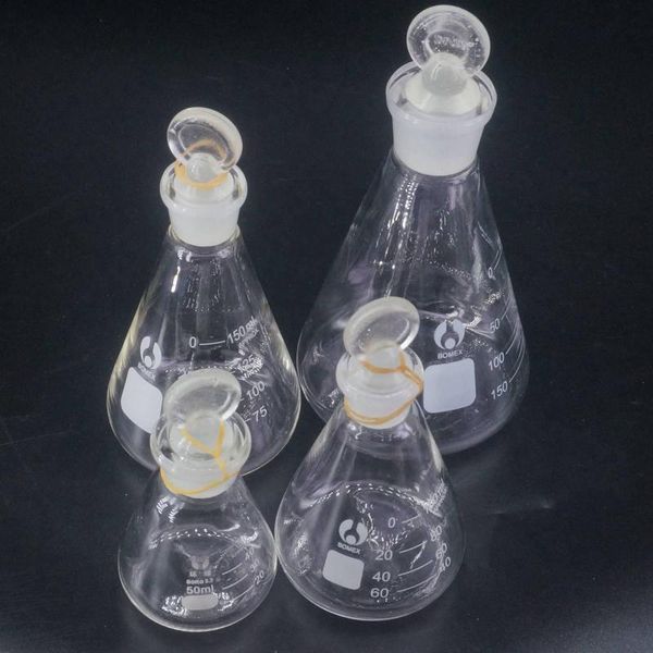 50ml 100ml 150ml 250ml 500ml 1000ml lab borosilicate glass erlenmeyer conical flask with ground-in ser
50ml 100ml 150ml 250ml 500ml 1000ml lab borosilicate glass erlenmeyer conical flask with ground-in ser