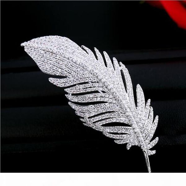 brand luxury diamond crystal feather shape brooches women dress scarf pins brooch exquisite fashion accessories leaf brooch pin, Gray
brand luxury diamond crystal feather shape brooches women dress scarf pins brooch exquisite fashion accessories leaf brooch pin, Gray