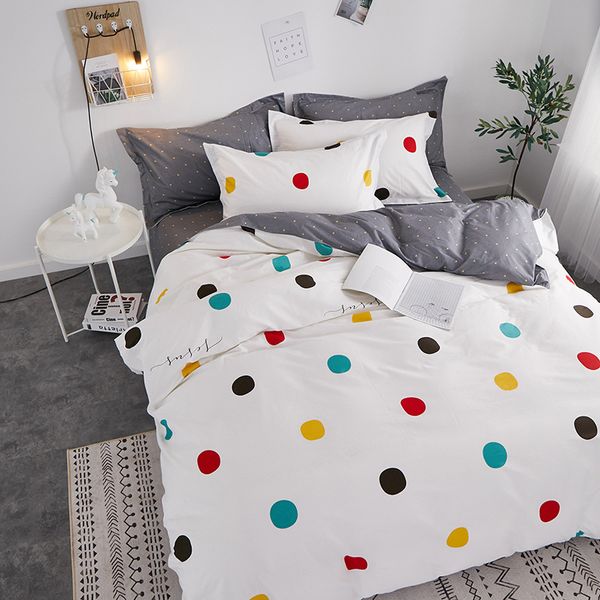 100% cutton cartoon colorful dots grid series super breathe skin friendly king size luxury comforters bedding sets ams29037
100% cutton cartoon colorful dots grid series super breathe skin friendly king size luxury comforters bedding sets ams29037