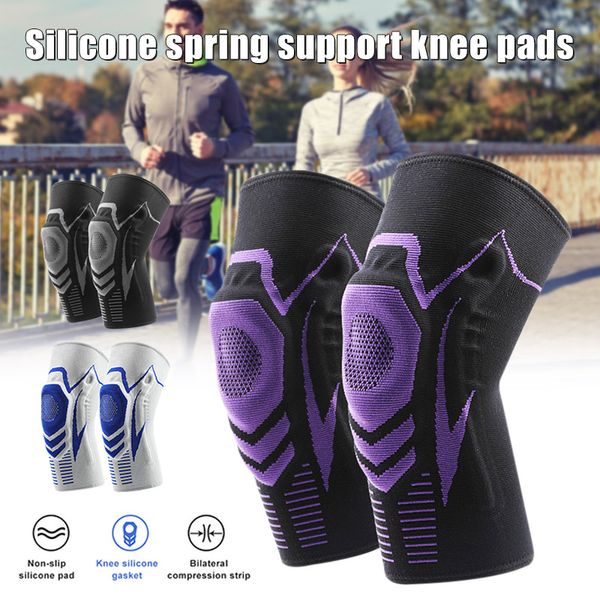 1 pair basketball running fitness silicone elastic non-slip spring support knee pads als88, Black;gray
1 pair basketball running fitness silicone elastic non-slip spring support knee pads als88, Black;gray