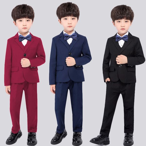 2-12y boys formal suits kids solid wedding blazer vest pants 3pcs clothing set toddler boys birthday party piano tuxedo costume, Blue
2-12y boys formal suits kids solid wedding blazer vest pants 3pcs clothing set toddler boys birthday party piano tuxedo costume, Blue