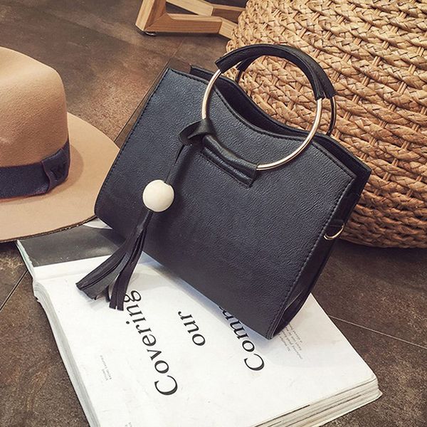 pu leather women handbag tassel shoulder bag women handle totes metal ring crossbody bags vintage messenger bags
pu leather women handbag tassel shoulder bag women handle totes metal ring crossbody bags vintage messenger bags