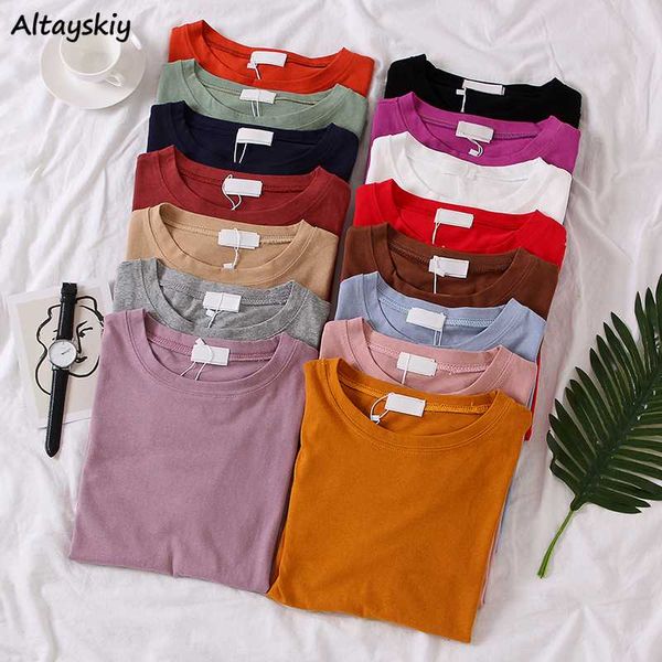 t-shirts women solid classic selling tee female candy color all-match tunic new daily fashion loose crew neck sweet girl, White
t-shirts women solid classic selling tee female candy color all-match tunic new daily fashion loose crew neck sweet girl, White