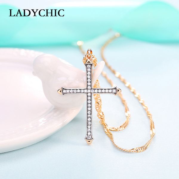 pendant necklaces ladychic zircon gold & silver color cross for women men fashion long chain sweater accessories
pendant necklaces ladychic zircon gold & silver color cross for women men fashion long chain sweater accessories