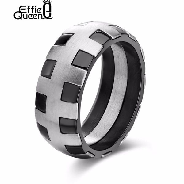 effie queen mens frosting surface ring stainless steel unique design finger rings drop shipping jewelry ir31, Golden;silver
effie queen mens frosting surface ring stainless steel unique design finger rings drop shipping jewelry ir31, Golden;silver