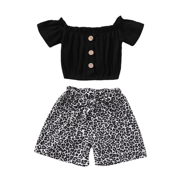 2020 baby girl clothes sets off shoulder crop leopard pattern shorts pants two piece outfit girls clothes set, White
2020 baby girl clothes sets off shoulder crop leopard pattern shorts pants two piece outfit girls clothes set, White