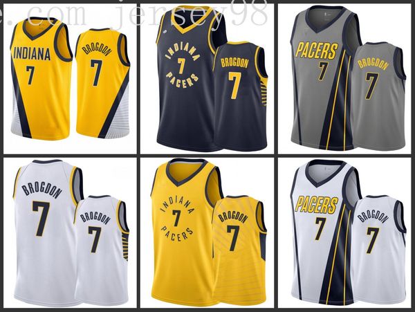 индиана pacers navy # 7 малколм брогдон yellow nba 2019-20 заявление джерси, Black 
индиана pacers navy # 7 малколм брогдон yellow nba 2019-20 заявление джерси, Black