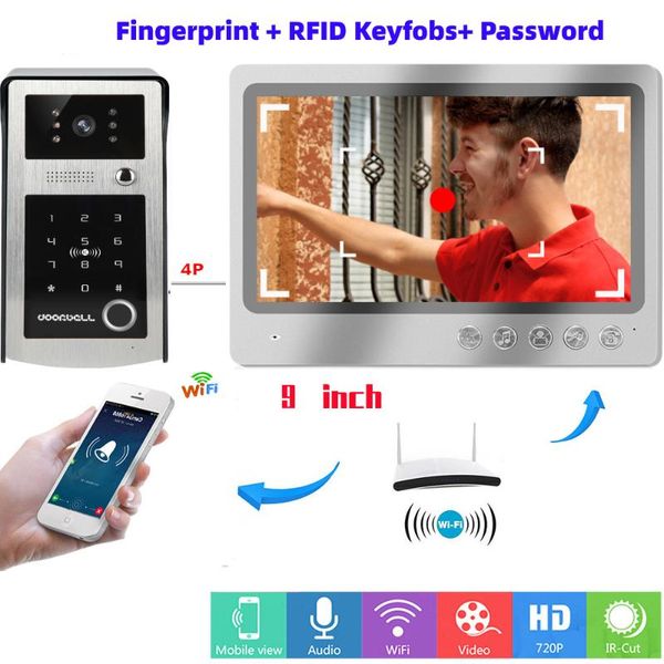 video door phones 9" wifi intercom system visual speakerphone 700tvl infared ir doorbell camera wired phone for home apartment
video door phones 9" wifi intercom system visual speakerphone 700tvl infared ir doorbell camera wired phone for home apartment