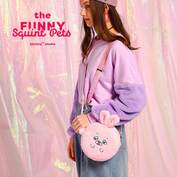 bentoy pink rabbite white cat brown dog funny face shoulder bag candy solid soft girls messenger bags flannel diagonal package
bentoy pink rabbite white cat brown dog funny face shoulder bag candy solid soft girls messenger bags flannel diagonal package