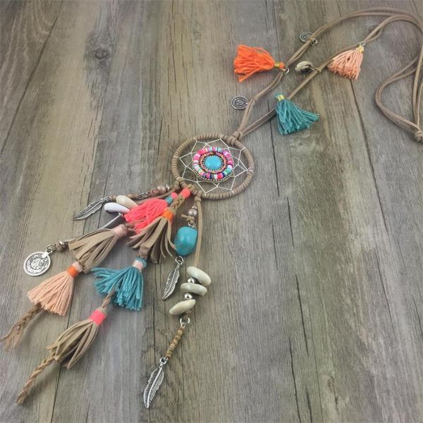 new bohemian jewelry dream catcher pendant necklace caki tassel feather metal leaf charm statement necklace, Silver
new bohemian jewelry dream catcher pendant necklace caki tassel feather metal leaf charm statement necklace, Silver