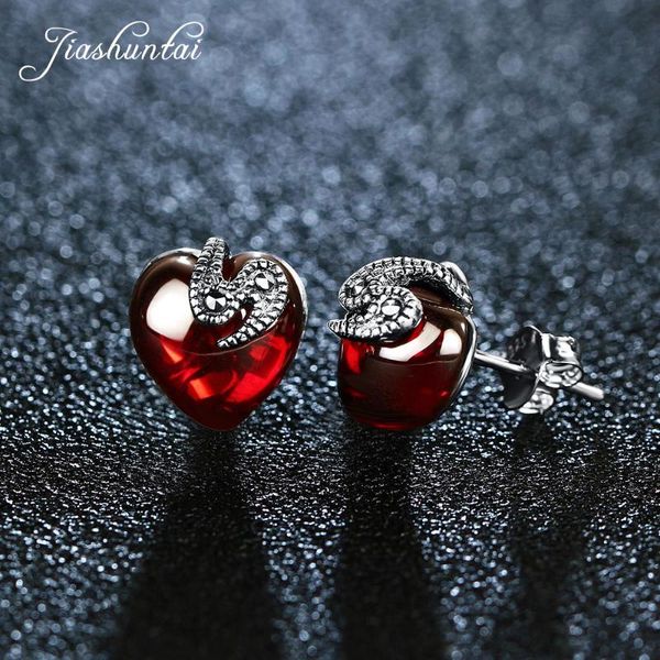jiashuntai retro 100% 925 sterling silver earrings for women vintage garnet gemstone stud earrings jewelry female, Golden;silver
jiashuntai retro 100% 925 sterling silver earrings for women vintage garnet gemstone stud earrings jewelry female, Golden;silver