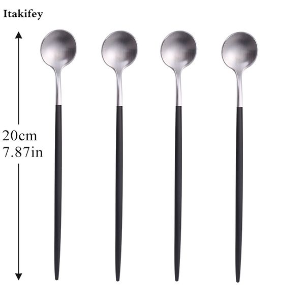 flatware sets stainless steel long handle coffee drink spoon ice cream dessert stirring thicken kitchen accessories cutlery
flatware sets stainless steel long handle coffee drink spoon ice cream dessert stirring thicken kitchen accessories cutlery