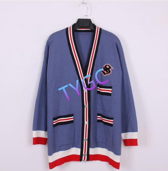 striped knit shirt sweater with double pocket cardigan woollen sweater women's contrast color v-neck long sleeve single breasted woolly, White;black
striped knit shirt sweater with double pocket cardigan woollen sweater women's contrast color v-neck long sleeve single breasted woolly, White;black