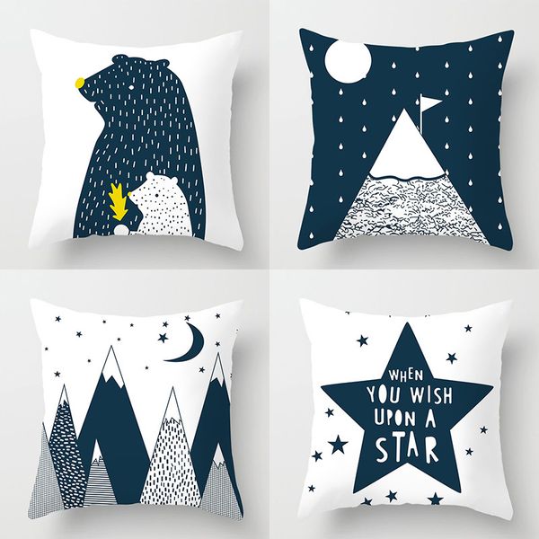 4pcs child room decoration cushion cover polyester bear mountainpillow cover decorative pillows home decoration throw pillowcase
4pcs child room decoration cushion cover polyester bear mountainpillow cover decorative pillows home decoration throw pillowcase
