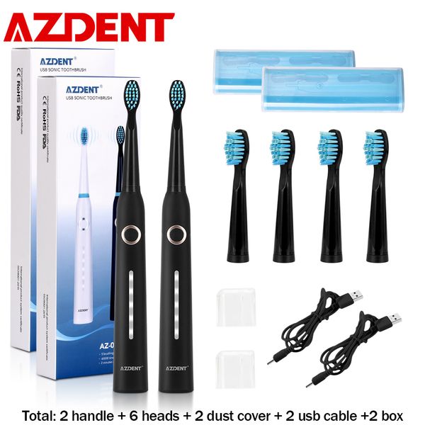 azdent electric toothbrush rechargeable usb sonic toothbrush 5 mode travel toothbrush + replacement head adults tooth whitening
azdent electric toothbrush rechargeable usb sonic toothbrush 5 mode travel toothbrush + replacement head adults tooth whitening