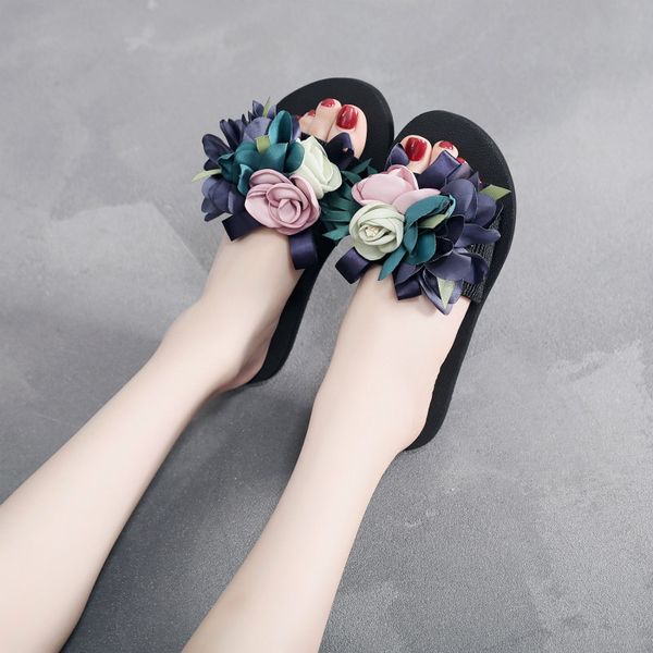 summer new fashion wear flowers beach shoes women's slippers fashion seaside holiday non-slip slipper sandals c276, Black
summer new fashion wear flowers beach shoes women's slippers fashion seaside holiday non-slip slipper sandals c276, Black