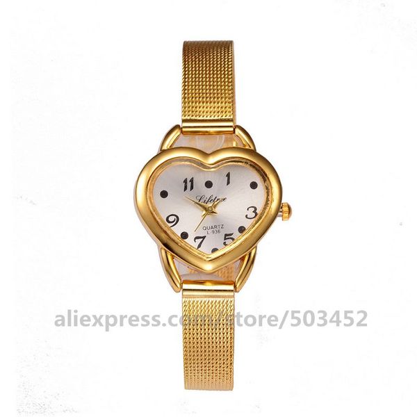 100pcs/lot sells women wristwatch casual heart dial ladies watches gold color bracelet watch relogios femininos, Slivery;brown
100pcs/lot sells women wristwatch casual heart dial ladies watches gold color bracelet watch relogios femininos, Slivery;brown