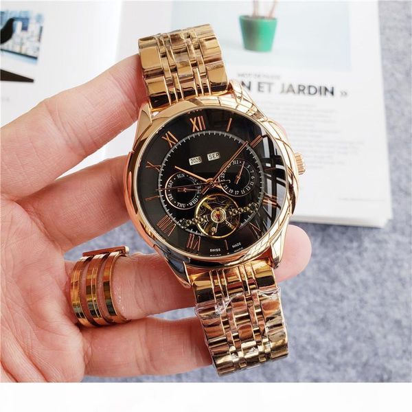 tourbillon series men luxury gold watches classic brand swiss made mechanical automatic wristwatch all pointers work 3atm relogio, Slivery;brown
tourbillon series men luxury gold watches classic brand swiss made mechanical automatic wristwatch all pointers work 3atm relogio, Slivery;brown