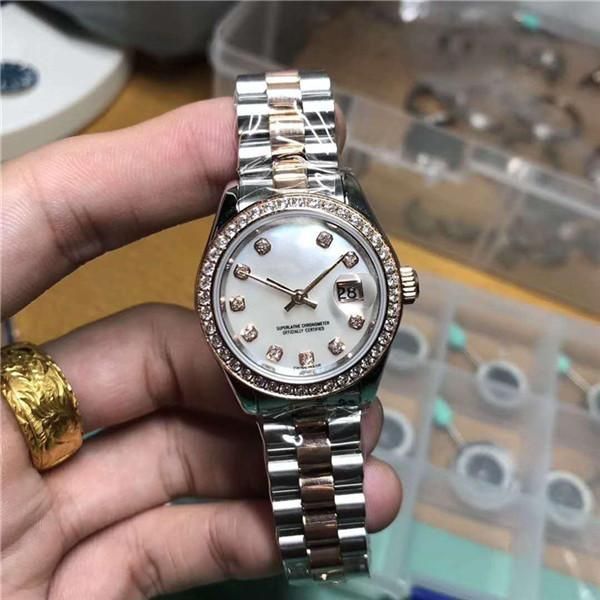 Luxury ladies watch 179174 white plate with diamonds. Automatic mechanical watch. 26 mm. Original folding buckle. Ladies luxury watch
Luxury ladies watch 179174 white plate with diamonds. Automatic mechanical watch. 26 mm. Original folding buckle. Ladies luxury watch
