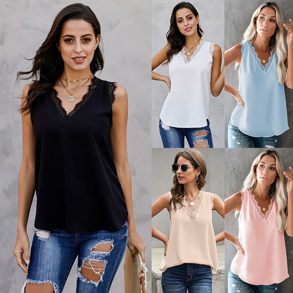 

vest female summer 2020 inside the ride outer wear loose, casual eyelash lace sleeveless blouse